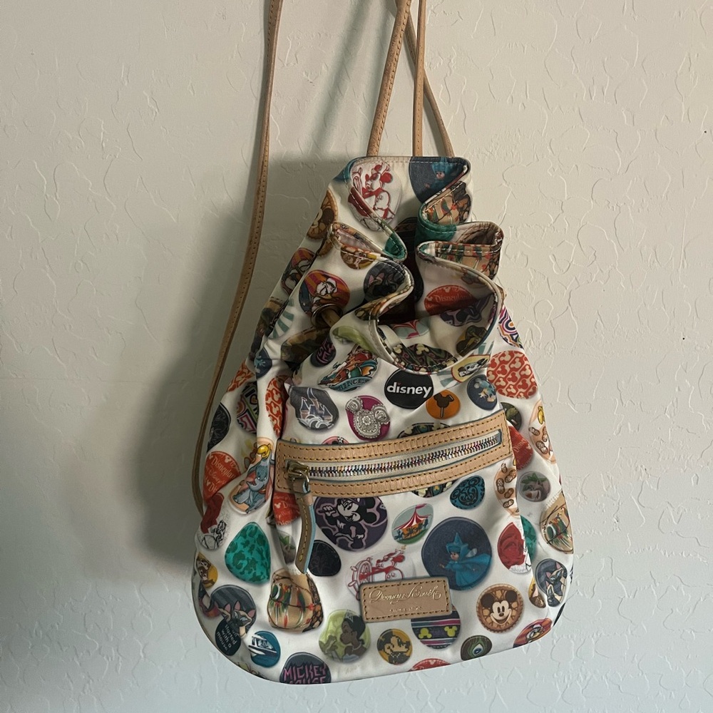 Dooney & Bourke Multicolor Backpack with Leather Trim